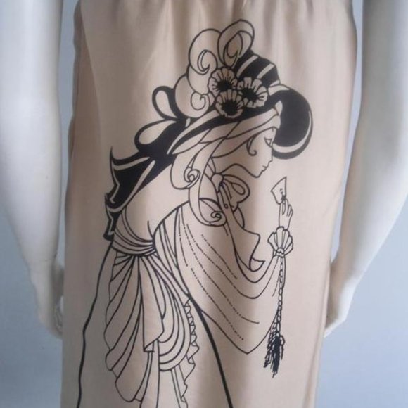 Voom by Joy Han printed silk long dress - Picture 5 of 6